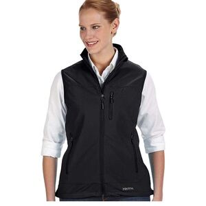 Marmot Black Vest with Orange Logo